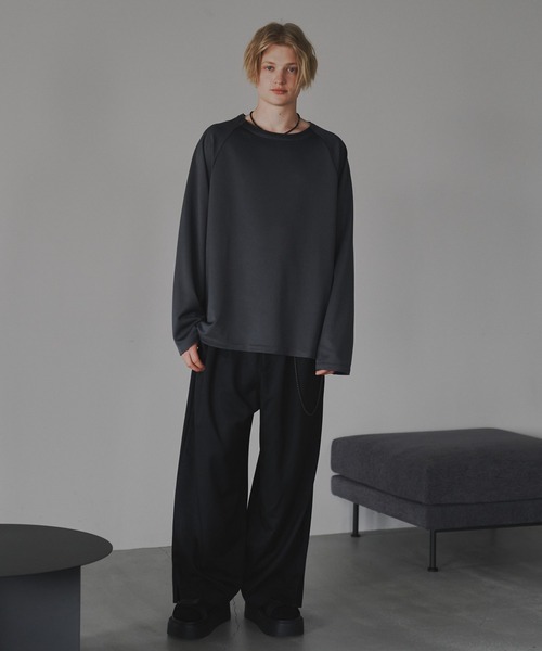 CUT OFF OVERSIZED LONG T-SHIRT - カットオフオーバーサイズロングTシャツ（Tシャツ/カットソー）｜DOOPZ（ドープス）