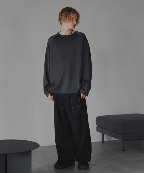 CUT OFF OVERSIZED LONG T-SHIRT - カットオフオーバーサイズロングTシャツ（Tシャツ/カットソー）｜DOOPZ（ドープス）