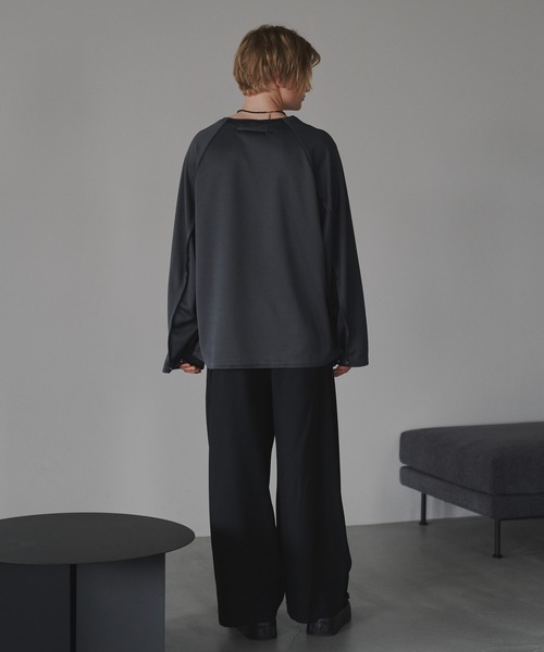 CUT OFF OVERSIZED LONG T-SHIRT - カットオフオーバーサイズロングTシャツ（Tシャツ/カットソー）｜DOOPZ（ドープス）