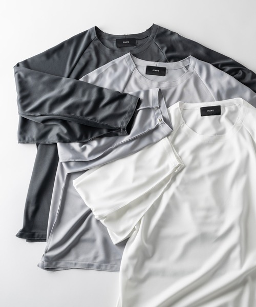 CUT OFF OVERSIZED LONG T-SHIRT - カットオフオーバーサイズロングTシャツ（Tシャツ/カットソー）｜DOOPZ（ドープス）