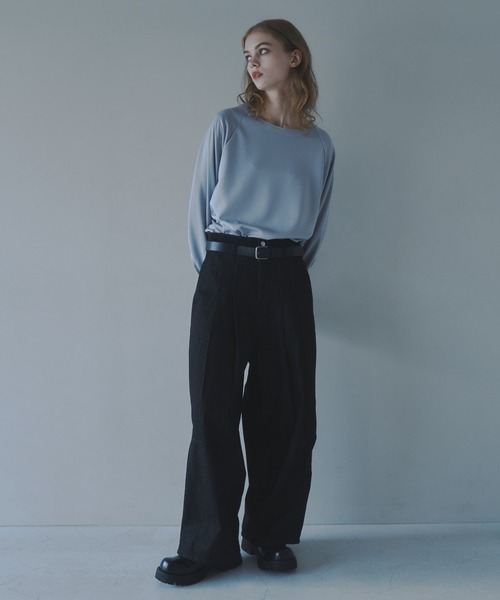 CUT OFF OVERSIZED LONG T-SHIRT - カットオフオーバーサイズロングTシャツ（Tシャツ/カットソー）｜DOOPZ（ドープス）