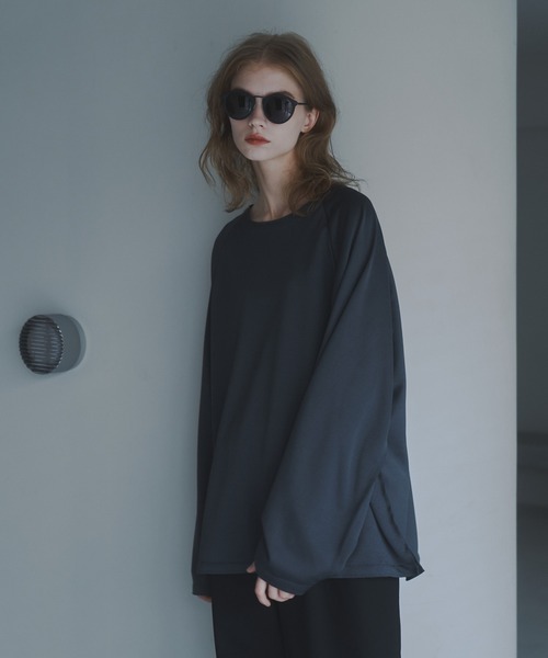 CUT OFF OVERSIZED LONG T-SHIRT - カットオフオーバーサイズロングTシャツ（Tシャツ/カットソー）｜DOOPZ（ドープス）