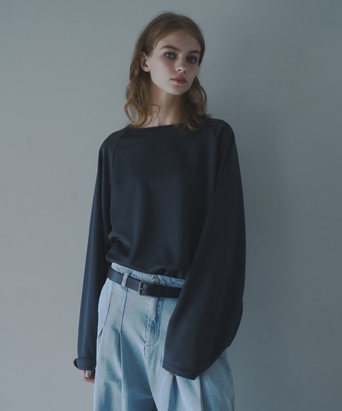 CUT OFF OVERSIZED LONG T-SHIRT - カットオフオーバーサイズロングTシャツ（Tシャツ/カットソー）｜DOOPZ（ドープス）