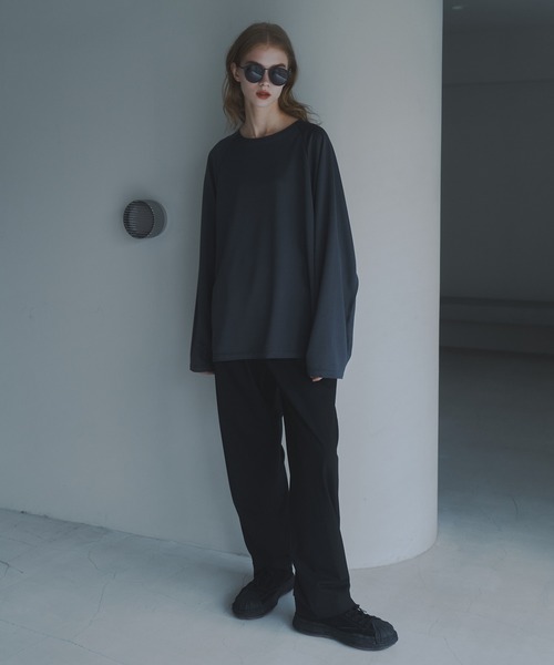 CUT OFF OVERSIZED LONG T-SHIRT - カットオフオーバーサイズ