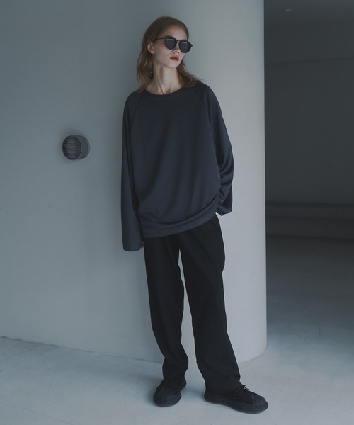 CUT OFF OVERSIZED LONG T-SHIRT - カットオフオーバーサイズロングTシャツ（Tシャツ/カットソー）｜DOOPZ（ドープス）