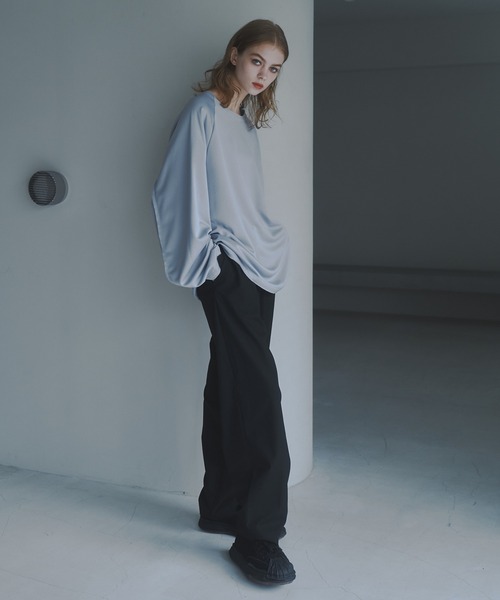 CUT OFF OVERSIZED LONG T-SHIRT - カットオフオーバーサイズロングTシャツ（Tシャツ/カットソー）｜DOOPZ（ドープス）