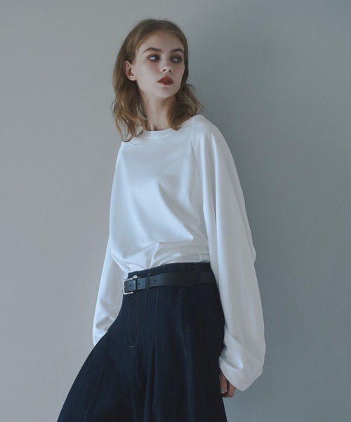 CUT OFF OVERSIZED LONG T-SHIRT - カットオフオーバーサイズロングTシャツ（Tシャツ/カットソー）｜DOOPZ（ドープス）