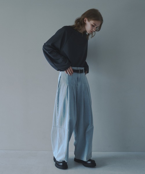 CUT OFF OVERSIZED LONG T-SHIRT - カットオフオーバーサイズロングTシャツ（Tシャツ/カットソー）｜DOOPZ（ドープス）