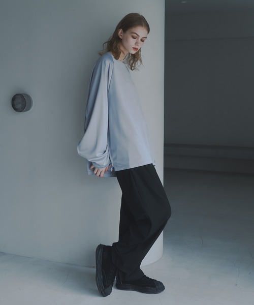 CUT OFF OVERSIZED LONG T-SHIRT - カットオフオーバーサイズロングTシャツ（Tシャツ/カットソー）｜DOOPZ（ドープス）