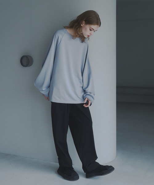 CUT OFF OVERSIZED LONG T-SHIRT - カットオフオーバーサイズロングTシャツ（Tシャツ/カットソー）｜DOOPZ（ドープス）