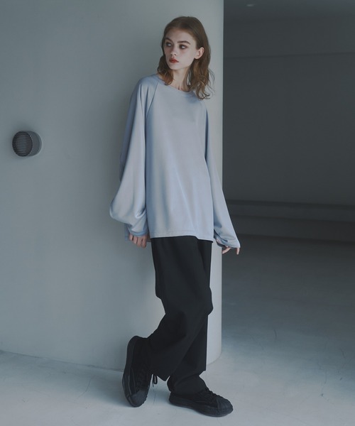 CUT OFF OVERSIZED LONG T-SHIRT - カットオフオーバーサイズロングTシャツ（Tシャツ/カットソー）｜DOOPZ（ドープス）