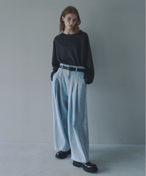 CUT OFF OVERSIZED LONG T-SHIRT - カットオフオーバーサイズロングTシャツ（Tシャツ/カットソー）｜DOOPZ（ドープス）