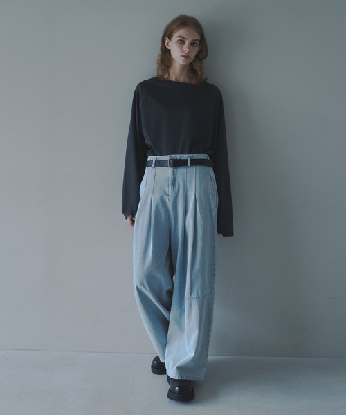 CUT OFF OVERSIZED LONG T-SHIRT - カットオフオーバーサイズロングTシャツ（Tシャツ/カットソー）｜DOOPZ（ドープス）