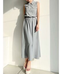 RESEXXY | ノースリーブシャツワンピース(シャツワンピース)