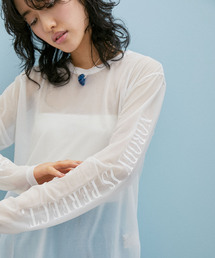 ADAM ET ROPE' | 【WEB限定(一部店舗展開あり)】ロゴプリントシアーT(Tシャツ/カットソー)