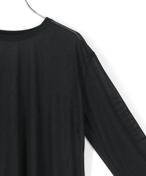 ADAM ET ROPE'（アダムエロペ）の「【WEB限定(一部店舗展開あり)】ロゴプリントシアーT（Tシャツ/カットソー・レディース・ブラック/ホワイト/イエロー・FREE）」の18枚目の写真