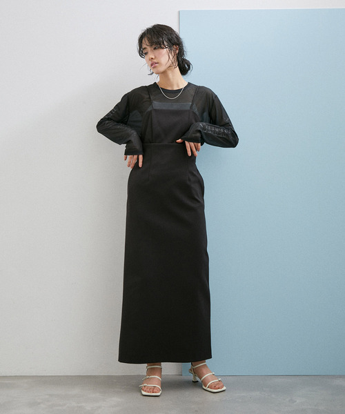 ADAM ET ROPE'（アダムエロペ）の「【WEB限定(一部店舗展開あり)】ロゴプリントシアーT（Tシャツ/カットソー・レディース・ブラック/ホワイト/イエロー・FREE）」の13枚目の写真