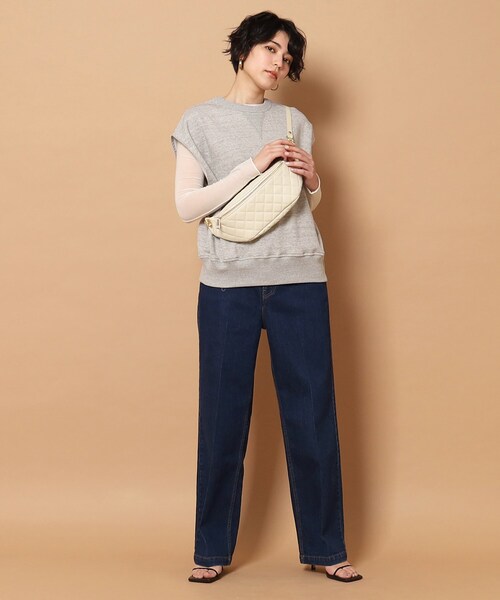 AMERICANA（アメリカーナ）の「◆Americana(アメリカーナ)ノースリーブスウェットベスト（ベスト・レディース・グレー/ブラック・00）」の6枚目の写真