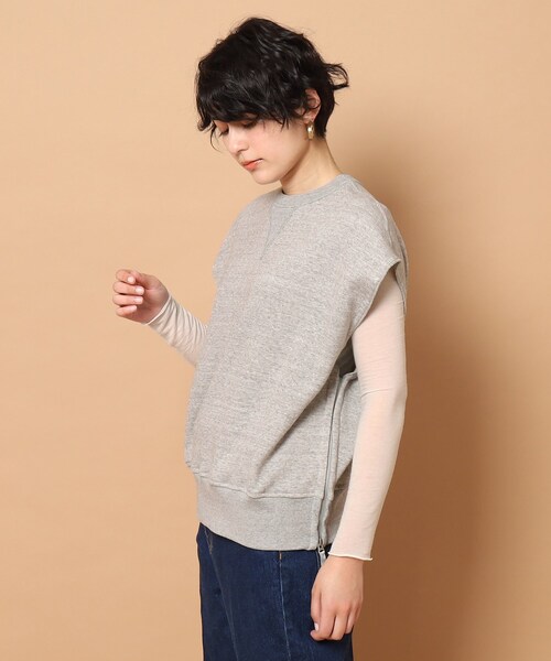 AMERICANA（アメリカーナ）の「◆Americana(アメリカーナ)ノースリーブスウェットベスト（ベスト・レディース・グレー/ブラック・00）」の7枚目の写真