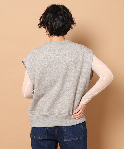 AMERICANA（アメリカーナ）の「◆Americana(アメリカーナ)ノースリーブスウェットベスト（ベスト・レディース・グレー/ブラック・00）」の8枚目の写真