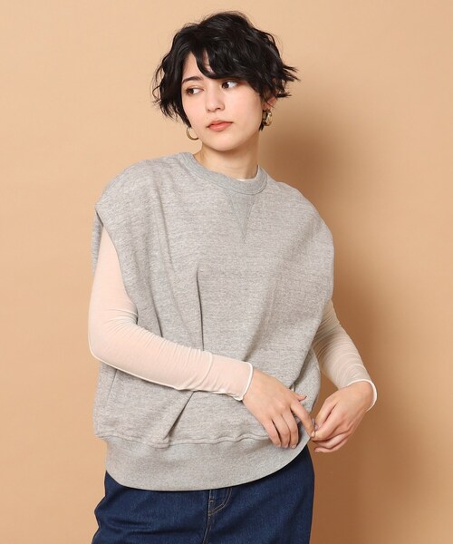 AMERICANA（アメリカーナ）の「◆Americana(アメリカーナ)ノースリーブスウェットベスト（ベスト・レディース・グレー/ブラック・00）」の18枚目の写真