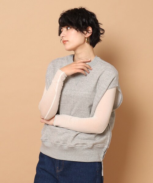 AMERICANA（アメリカーナ）の「◆Americana(アメリカーナ)ノースリーブスウェットベスト（ベスト・レディース・グレー/ブラック・00）」の19枚目の写真