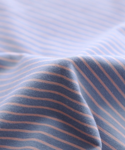 n'OrLABEL（ノアールレーベル）の「【廃盤】『細ボーダー柄パイピングタンクトップ』（タンクトップ・レディース・オフホワイト/ブルー/ブラック/チャコール・1/2）」の6枚目の写真