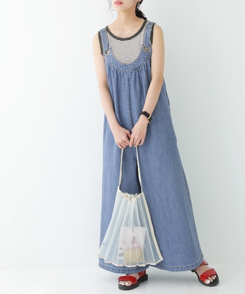 n'OrLABEL（ノアールレーベル）の「【廃盤】『細ボーダー柄パイピングタンクトップ』（タンクトップ・レディース・オフホワイト/ブルー/ブラック/チャコール・1/2）」の15枚目の写真