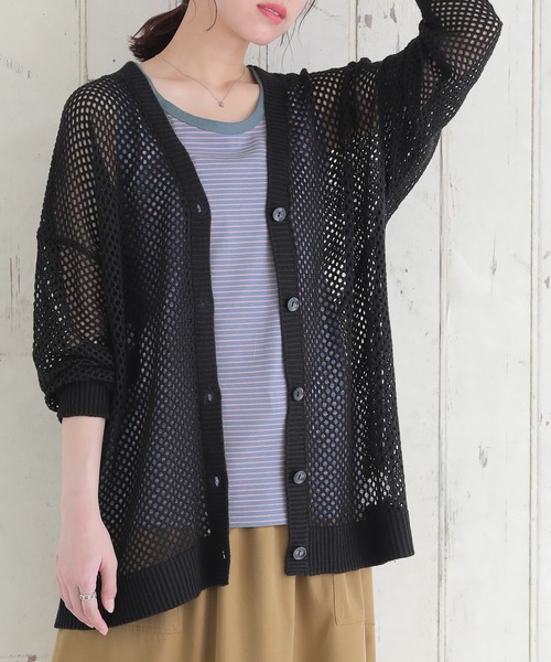 n'OrLABEL（ノアールレーベル）の「【廃盤】『細ボーダー柄パイピングタンクトップ』（タンクトップ・レディース・オフホワイト/ブルー/ブラック/チャコール・1/2）」の12枚目の写真