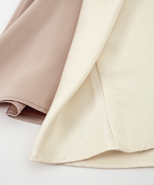 flower（フラワー）の「シルキーフレアスカート（スカート・レディース・アイボリー/ピンク・FREE）」の20枚目の写真