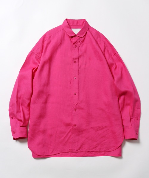 TICCA(ティッカ)の「TICCA/ティッカ リネンスクエアビッグシャツ UNI(シャツ/ブラウス・レディース・ブラック/ホワイト/ピンク/カーキ/ブルー・FREE)」の5枚目の写真
