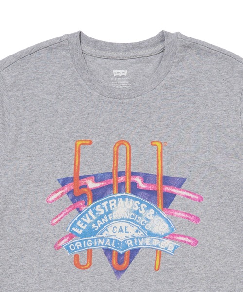 Levi's(リーバイス)の「リーバイス/Levi's グラフィック クラシック Tシャツ グレー 501 SUMMER STARSTRUCK HEATHER GREY(Tシャツ/カットソー・レディース・グレー・M/S/XS)」の4枚目の写真