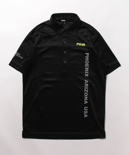 【夏物セール】PING ゴルフ メンズ 25SS 総柄プリント半袖ポロシャツ 夏物セール】PING ゴルフ メンズ 25SS 総柄プリント半袖ポロシャツ