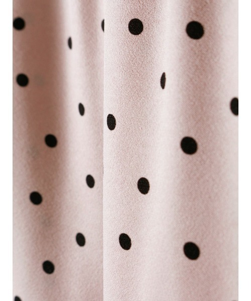 mizuiroind(ミズイロインド)の「mizuiro ind ドットワイドスラックス(スラックス・レディース・ブラック/グレー/ベージュ・2)」の5枚目の写真