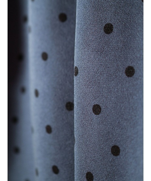 mizuiroind(ミズイロインド)の「mizuiro ind ドットワイドスラックス(スラックス・レディース・ブラック/グレー/ベージュ・2)」の6枚目の写真