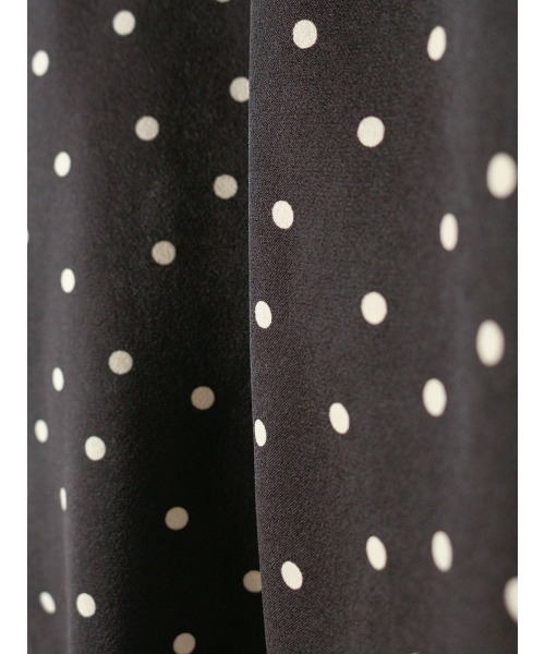 mizuiroind(ミズイロインド)の「mizuiro ind ドットワイドスラックス(スラックス・レディース・ブラック/グレー/ベージュ・2)」の7枚目の写真
