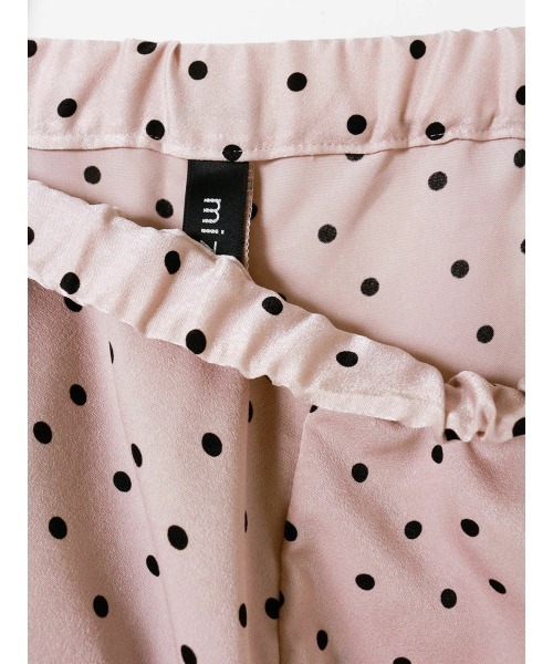 mizuiroind(ミズイロインド)の「mizuiro ind ドットワイドスラックス(スラックス・レディース・ブラック/グレー/ベージュ・2)」の20枚目の写真