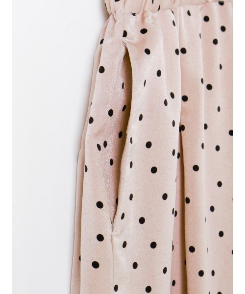 mizuiroind(ミズイロインド)の「mizuiro ind ドットワイドスラックス(スラックス・レディース・ブラック/グレー/ベージュ・2)」の22枚目の写真