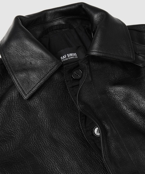 RAF SIMONS(ラフシモンズ)の「Leather short car coat(その他アウター・メンズ・ブラック・44)」の5枚目の写真