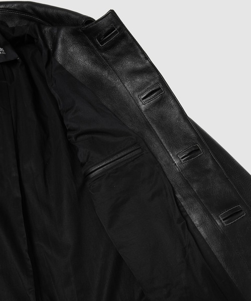 RAF SIMONS(ラフシモンズ)の「Leather short car coat(その他アウター・メンズ・ブラック・44)」の6枚目の写真