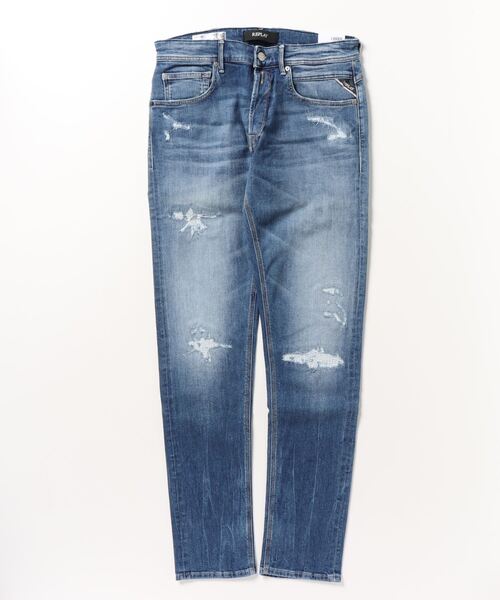 REPLAY(リプレイ)の「WILLBI 10.5 OZ DARK INDIGO STRETCH DENIM(デニムパンツ・メンズ・ブルー系その他/ブルー・31inch/29inch/30inch/32inch/33inch)」の1枚目の写真