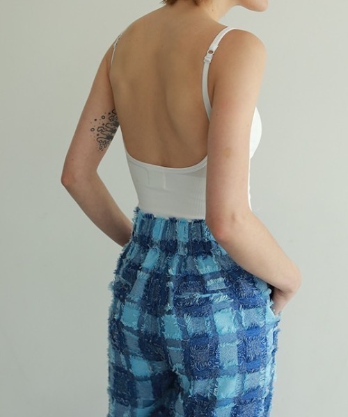 AMAIL（アマイル）の「Icon pastel cami（キャミソール・レディース・ブルー/ホワイト/ブラック・FREE）」の2枚目の写真