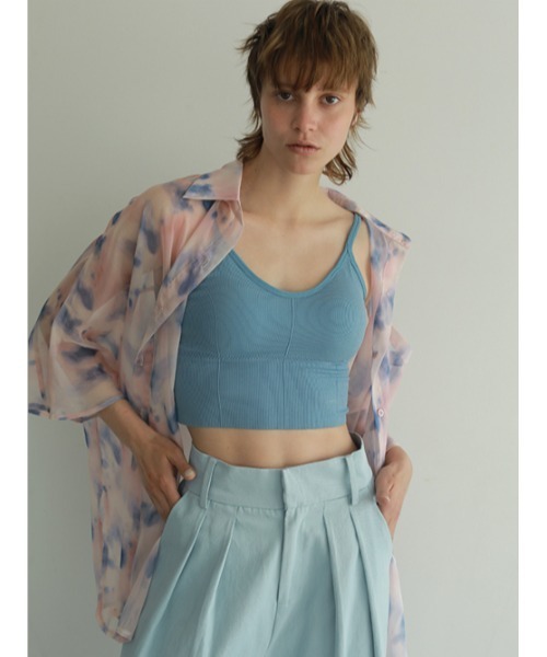 AMAIL（アマイル）の「Icon pastel cami（キャミソール・レディース・ブルー/ホワイト/ブラック・FREE）」の5枚目の写真