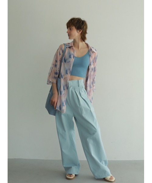 AMAIL（アマイル）の「Icon pastel cami（キャミソール・レディース・ブルー/ホワイト/ブラック・FREE）」の6枚目の写真