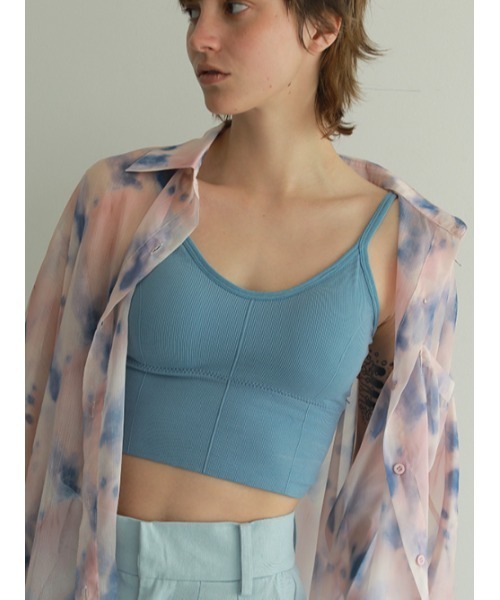 AMAIL（アマイル）の「Icon pastel cami（キャミソール・レディース・ブルー/ホワイト/ブラック・FREE）」の7枚目の写真