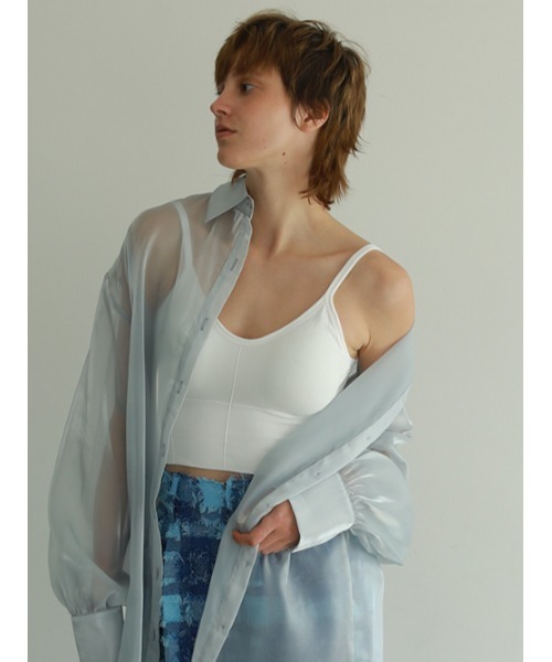 AMAIL（アマイル）の「Icon pastel cami（キャミソール・レディース・ブルー/ホワイト/ブラック・FREE）」の10枚目の写真