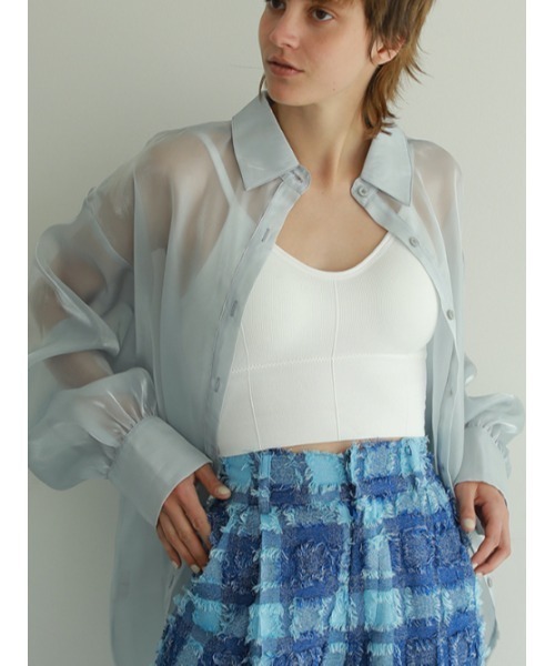 AMAIL（アマイル）の「Icon pastel cami（キャミソール・レディース・ブルー/ホワイト/ブラック・FREE）」の12枚目の写真