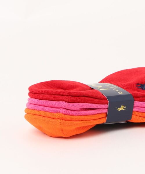 POLO RALPH LAUREN(ポロ ラルフ ローレン)の「【3足セット】POLO RALPH LAUREN メンズ レディース 足底パイル アーチサポート ワンポイント カラー スニーカーソックス 93246602/92009602(ソックス/靴下・メンズ・グリーン系/レッド系/その他1/その他2/ブルー系/ホワイト/ブラック/グレー系/ブルー系2/パープル系/ピンク系/イエロー系・25~27cm/23~25cm/27~29cm)」の16枚目の写真