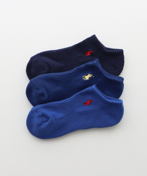POLO RALPH LAUREN（ポロ ラルフ ローレン）の「【3足セット】POLO RALPH LAUREN メンズ レディース 足底パイル アーチサポート ワンポイント カラー スニーカーソックス 93246602/92009602（ソックス/靴下・メンズ・グリーン系/レッド系/その他1/その他2/ブルー系/ホワイト/ブラック/グレー系/ブルー系2/パープル系/ピンク系/イエロー系・25～27cm/23～25cm/27~29cm）」の5枚目の写真
