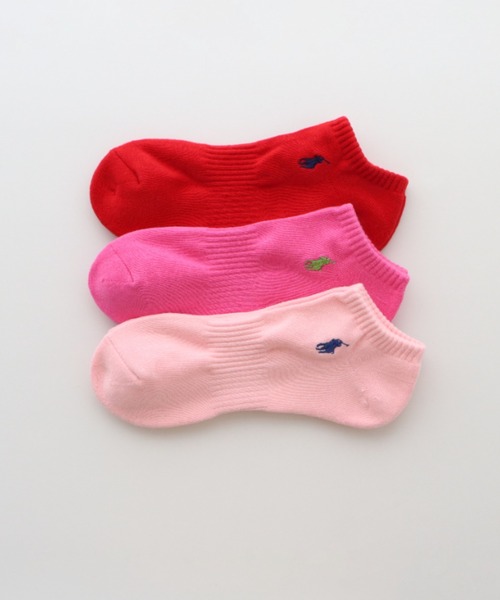 POLO RALPH LAUREN（ポロ ラルフ ローレン）の「【3足セット】POLO RALPH LAUREN メンズ レディース 足底パイル アーチサポート ワンポイント カラー スニーカーソックス 93246602/92009602（ソックス/靴下・メンズ・グリーン系/レッド系/その他1/その他2/ブルー系/ホワイト/ブラック/グレー系/ブルー系2/パープル系/ピンク系/イエロー系・25～27cm/23～25cm/27~29cm）」の9枚目の写真